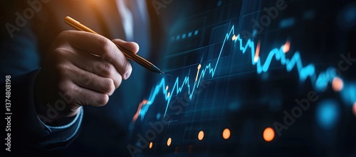 Businessperson Analyzing Market Trends