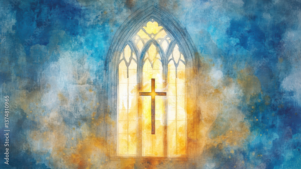 Obraz premium Cross in Cathedral