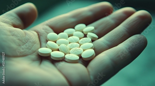Pills in hand, symbolizing choices in healthcare treatments. 