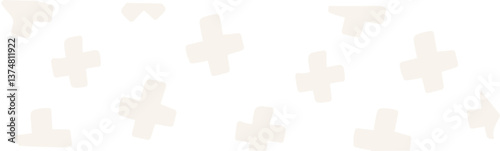 Abstract Geometric Cross Pattern