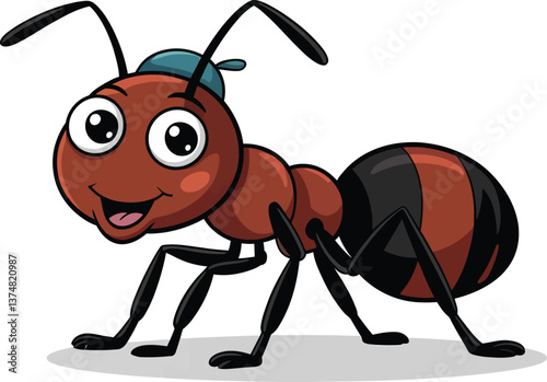  a illustrator vector ants with a white backround