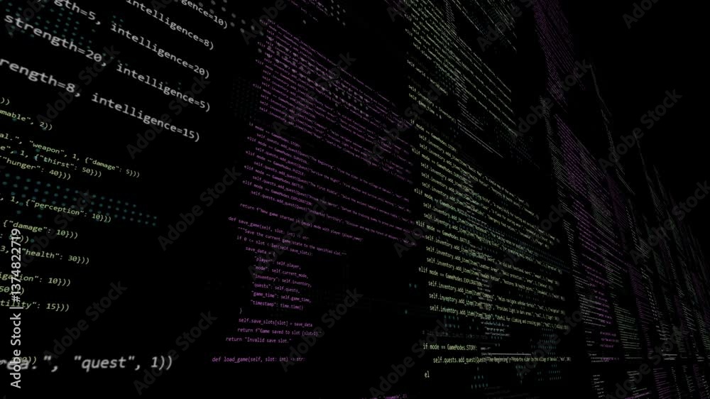 Developing software code. Writing html or css language or generating code by AI