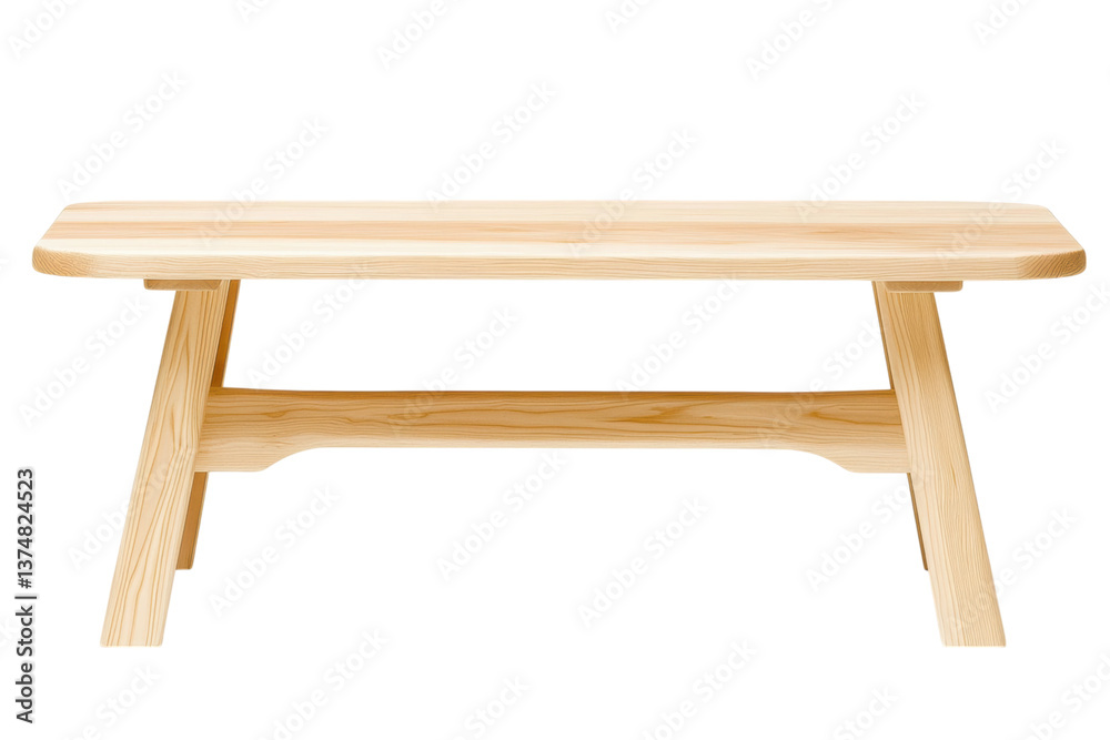 isolated transparent Background. modern minimalist wooden table made from light colored wood, showcasing simplicity and elegance isolated transparent Background. modern minimalist wooden table made from light colored wood, showcasing simplicity and elegance
