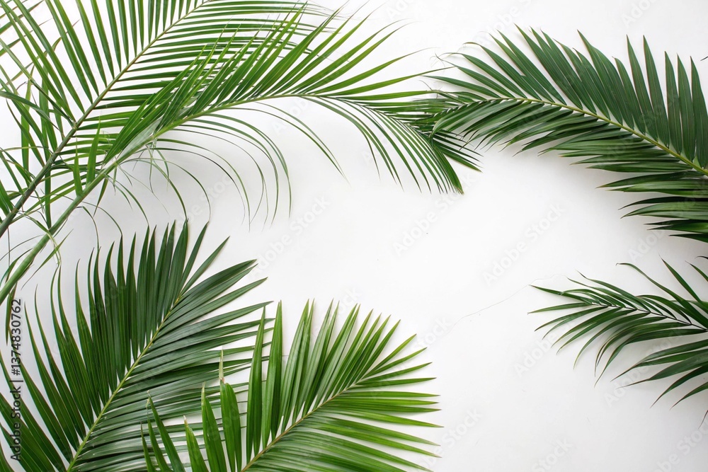 Fototapeta premium palm tree leaves
