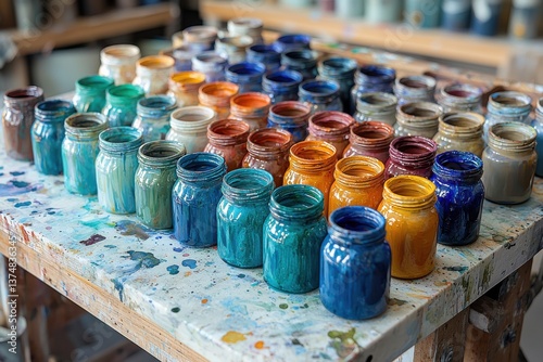 Handmade watercolor artists workshop where vibrant pigments come alive