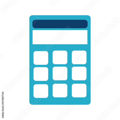 Calculator icon vector image with a white background