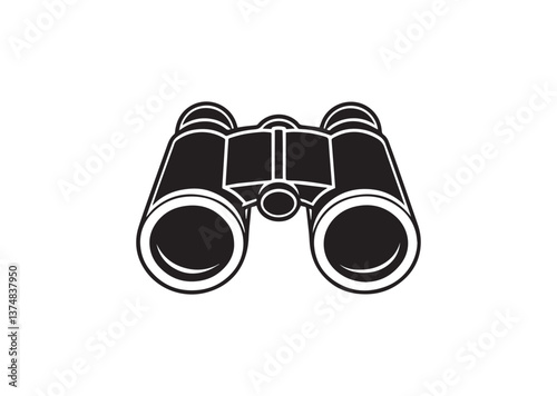 Binoculars silhouette Vector