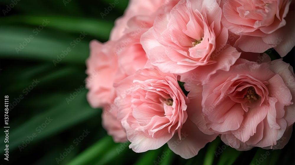 This stunning image highlights a bouquet of elegant pink roses nestled amidst striking green leaves, showcasing the intense beauty of floral arrangements in nature. This stunning image highlights a bouquet of elegant pink roses nestled amidst striking green leaves, showcasing the intense beauty of floral arrangements in nature.