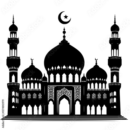 mosque vector illustration