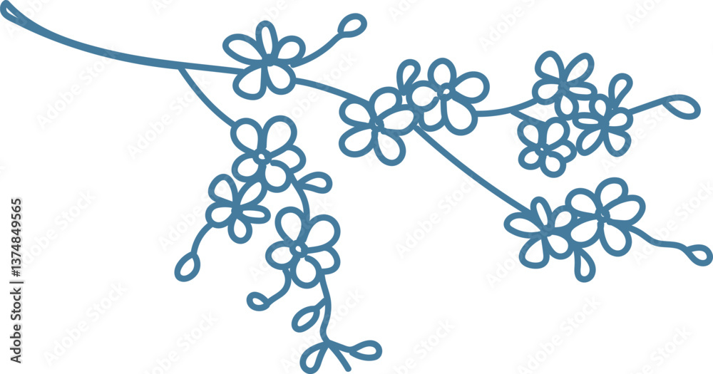 Fototapeta premium Delicate Floral Branch