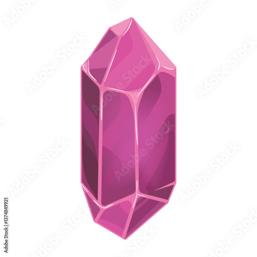 Vector image of a diamond-shaped stone icon on a white background