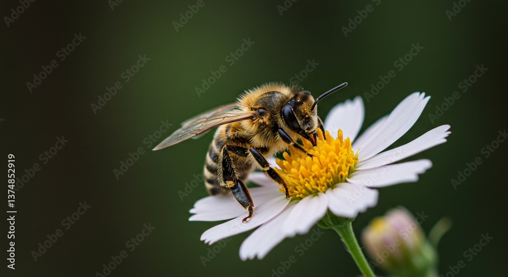 Macro Photography of Honey Bees Collecting Pollen on Daisy Flowers
Macro Photography of Honey Bees Collecting Pollen on Daisy Flowers