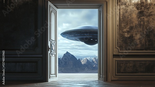 A Portal to Another World: UFO Encounter Through an Antique Doorway