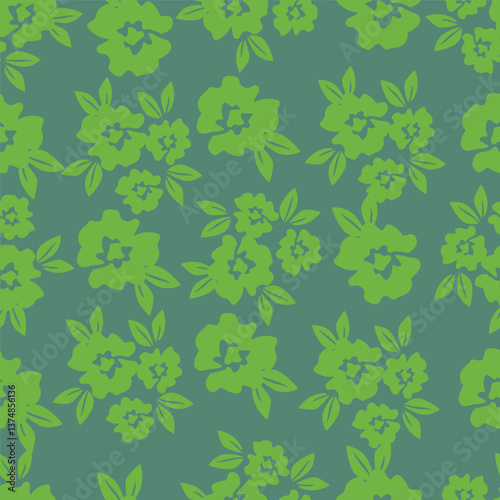 botanical floral vector seamless pattern with roses herbs and leaves big set background with flowers