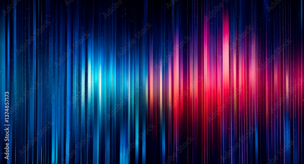Abstract background featuring vertical lines transitioning from cool blue to warm red. Dynamic streaks of light create a vibrant, modern visual texture. Abstract background featuring vertical lines transitioning from cool blue to warm red. Dynamic streaks of light create a vibrant, modern visual texture.