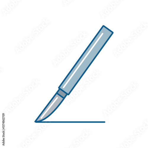 Surgical scalpel icon vector image with a white background