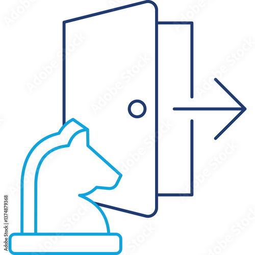 Exit Strategy line color icon
