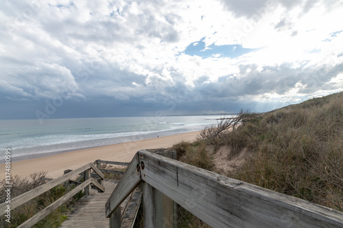 Wallpaper Mural waves breaking over the rocks Torontodigital.ca