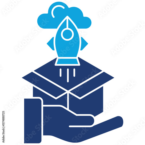 Lean Startup glyph color icon