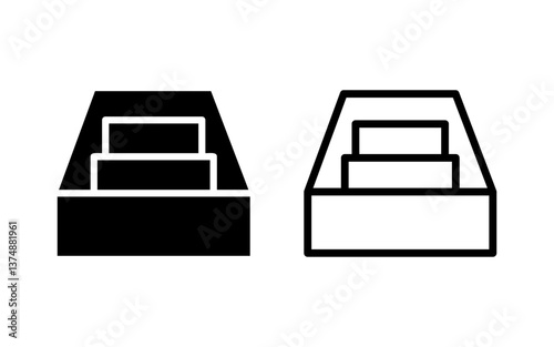 Archive folders icon vector illustration. Document vector icon. Archive storage icon.
