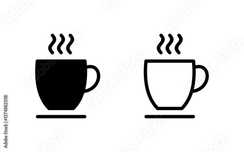 coffee cup icon vector illustration. cup a coffee sign and symbol