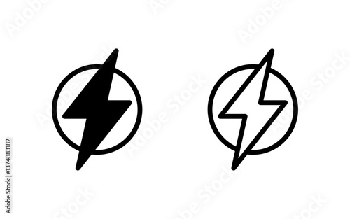 Lightning icon vector illustration. electric sign and symbol. power icon. energy sign