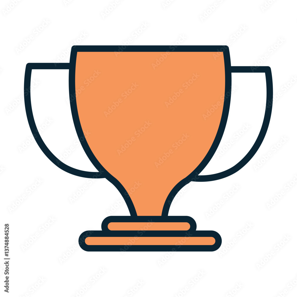 trophy icon vector image with white background trophy icon vector image with white background