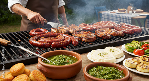 Authentic Argentinian Asado Experience: Grilled Meats, Chimichurri, and Rustic Charm