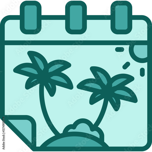 Holiday Calendar solid icon