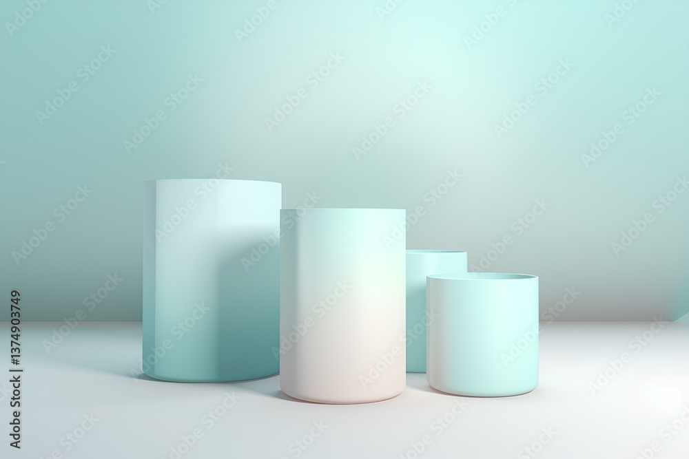 Fototapeta premium white 3d cubes