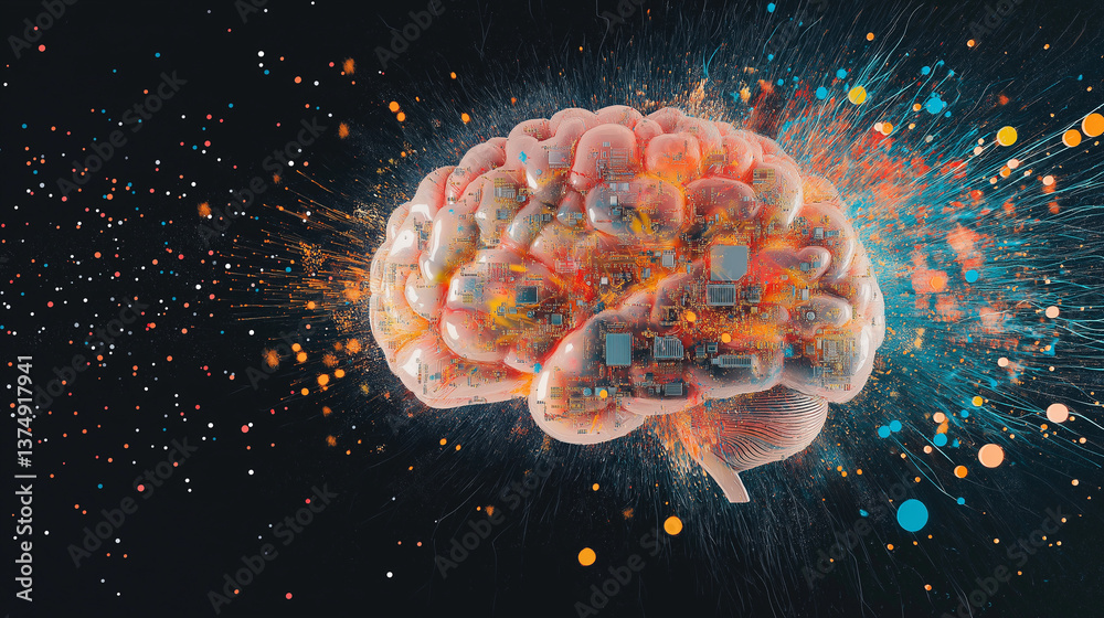 Mindscape: An artistic representation of the human brain, radiating with vibrant energy and intricate circuitry. Explore the complexities of thought and innovation. Mindscape: An artistic representation of the human brain, radiating with vibrant energy and intricate circuitry. Explore the complexities of thought and innovation.