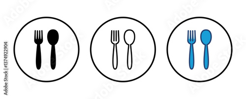 spoon and fork icon vector. spoon, fork and knife icon vector. restaurant icon