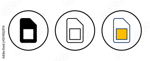 Sim card icon vector. dual sim card icon vector
