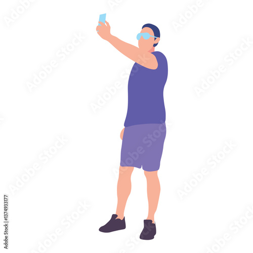 Man Taking a Selfie
