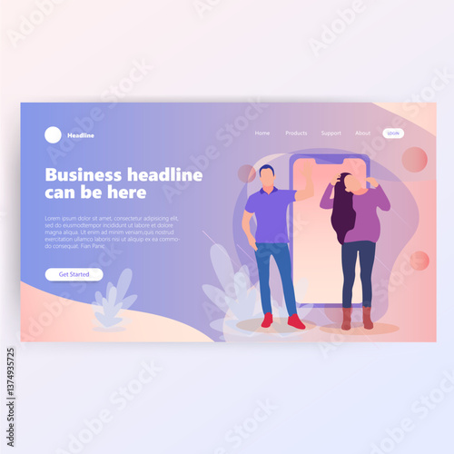 Modern Business Headline Landing Page (2)