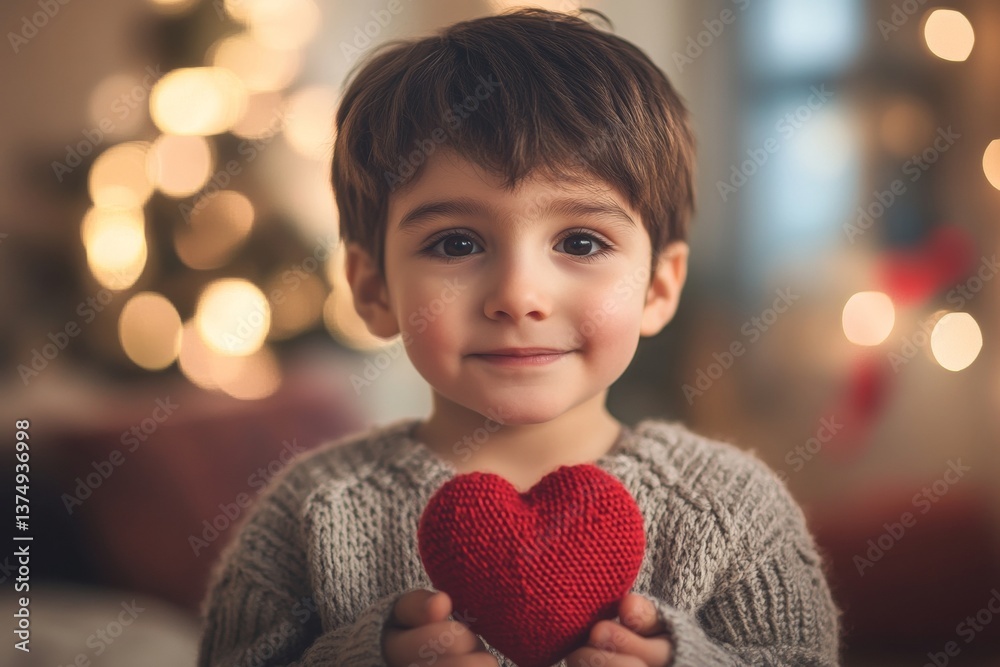 Valentine's day greeting and funny gift. Serious face cute middle eastern child boy with small knitted heart in hands. Laughing baby with heart. Funny child holding heart. Cute emotional child. Valentine's day greeting and funny gift. Serious face cute middle eastern child boy with small knitted heart in hands. Laughing baby with heart. Funny child holding heart. Cute emotional child.
