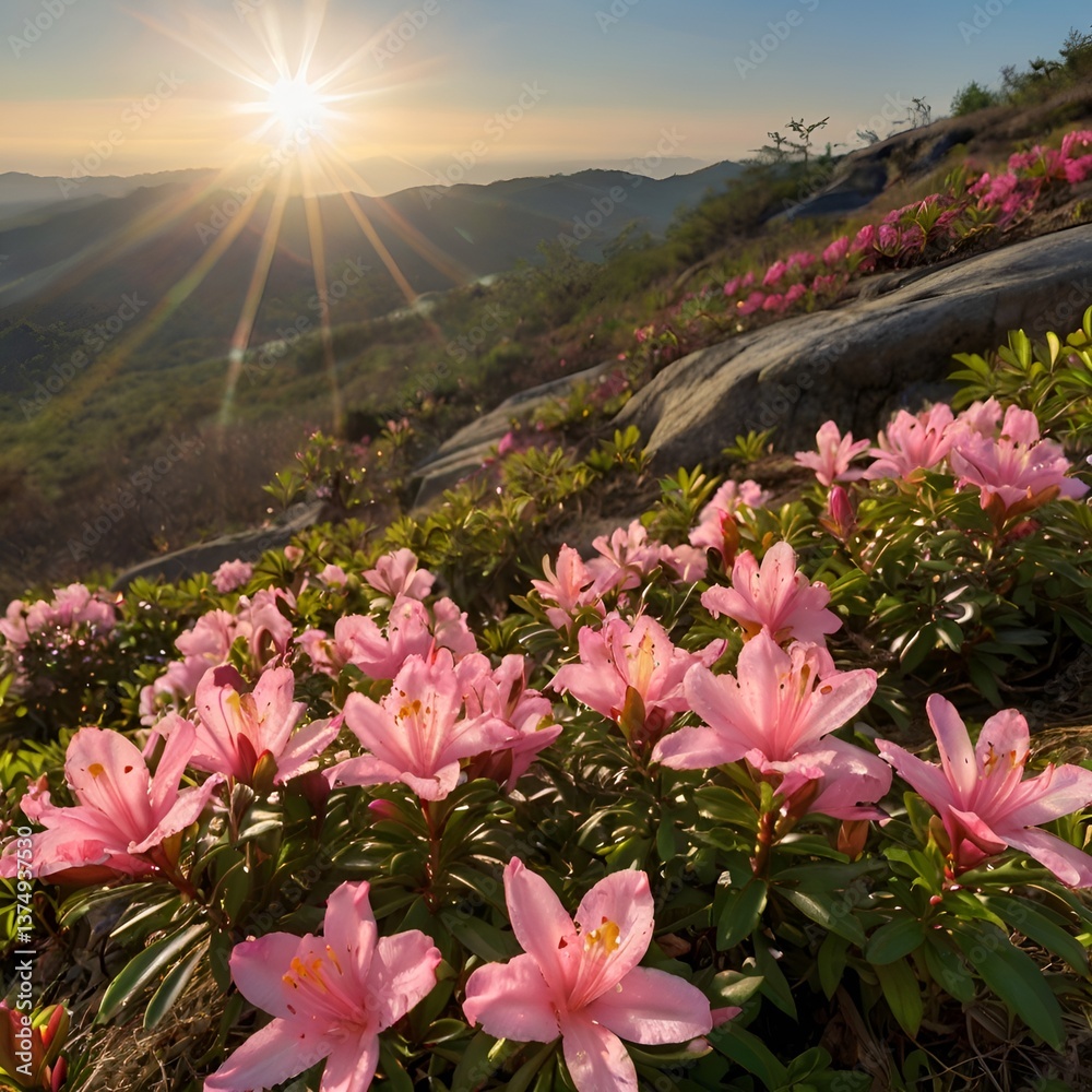 Obraz premium flowers in the mountains