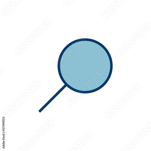 Search icon vector isolated on white background. Glass vector icon. search magnifying glass icon. Find