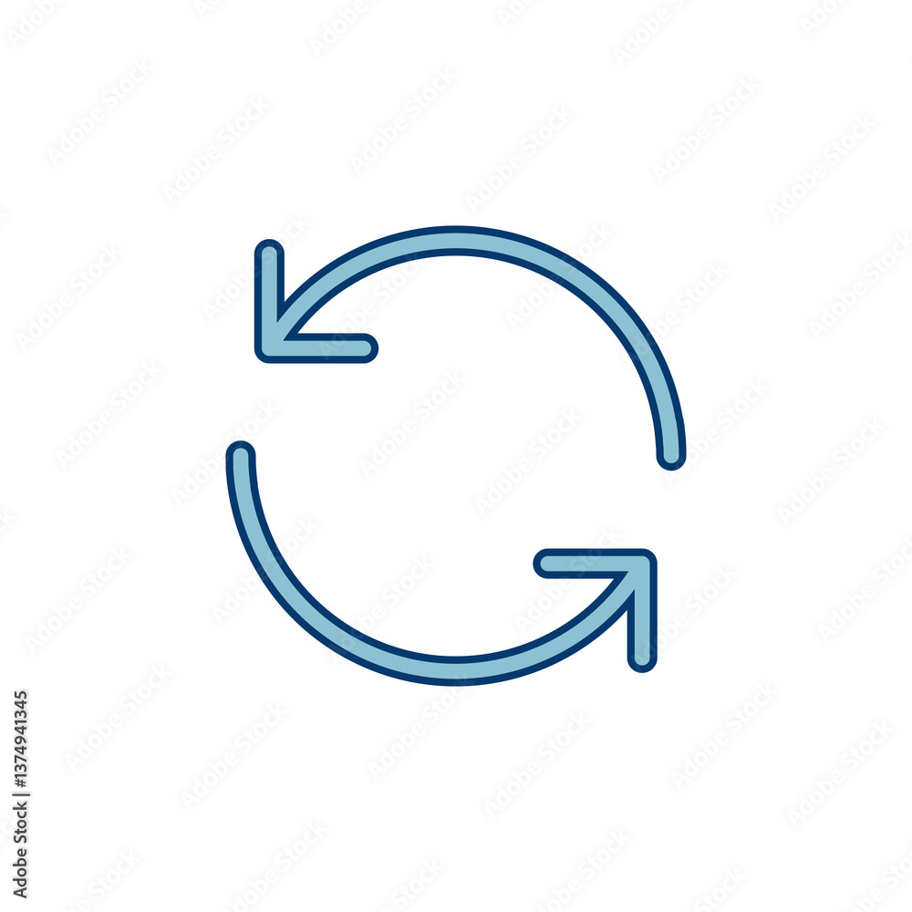 Refresh icon vector isolated on white background. Reload icon vector. Update icon. convert icon Refresh icon vector isolated on white background. Reload icon vector. Update icon. convert icon