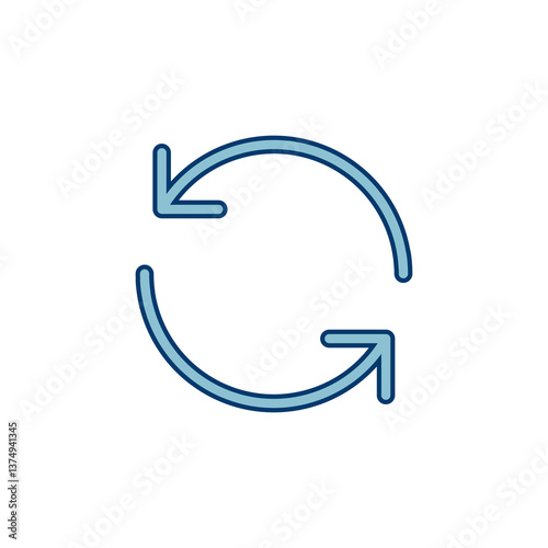Refresh icon vector isolated on white background. Reload icon vector. Update icon. convert icon