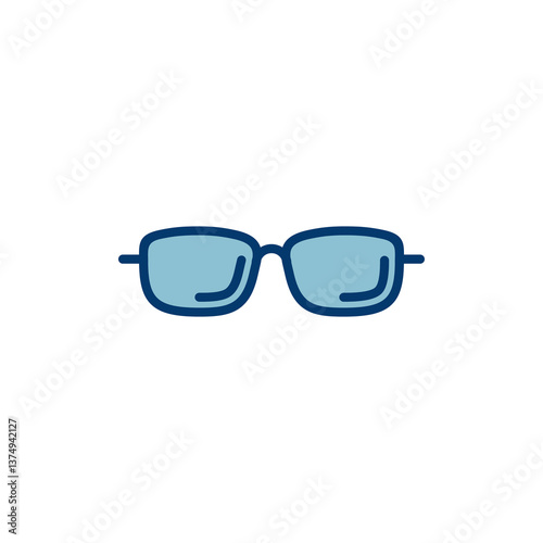 Glasses icon vector isolated on white background. Stylish Eyeglasses. Glasses vector. Optical concept