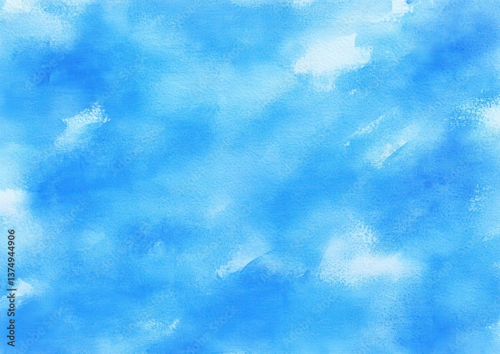 Obraz premium Abstract Light Blue Watercolor Background
