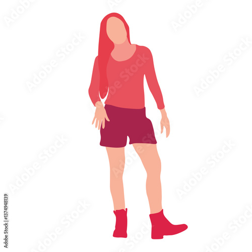 Stylish female figure in casual attire (1)
