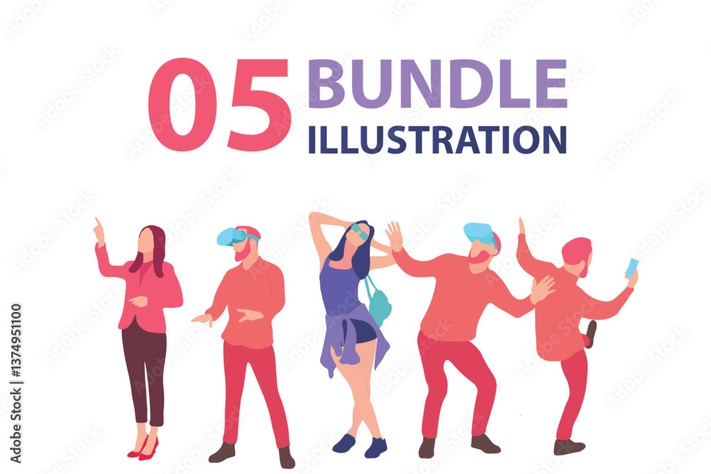 VR & Digital Experiences Illustration Bundle VR & Digital Experiences Illustration Bundle