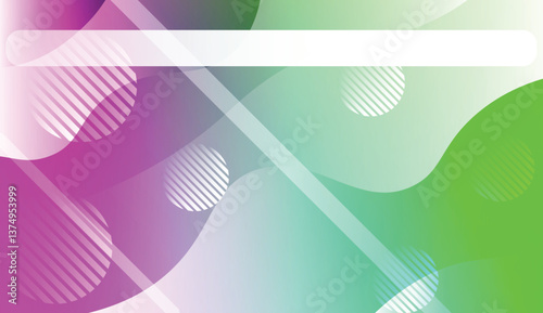 Futuristic Color Design Geometric Wave Shape, Lines, Circle. Dynamic shapes composition for landing page. For Your Design Wallpaper, Presentation, Banner, Flyer, Cover Page. Vector Illustration