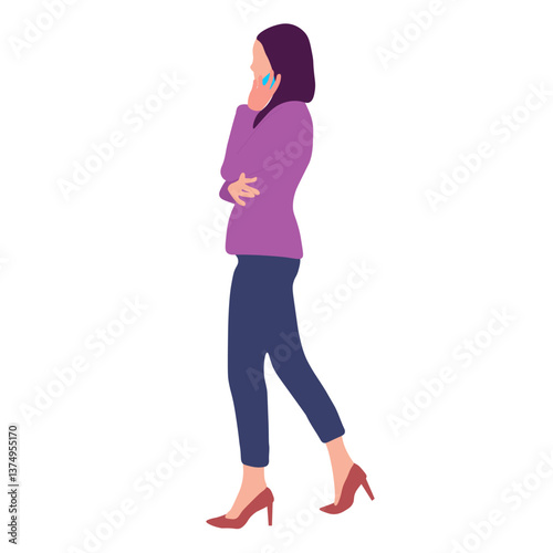 Woman on a Phone Call