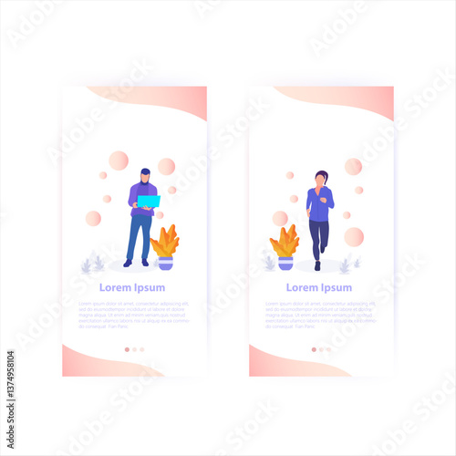 Work-Life Balance Mobile App Design
