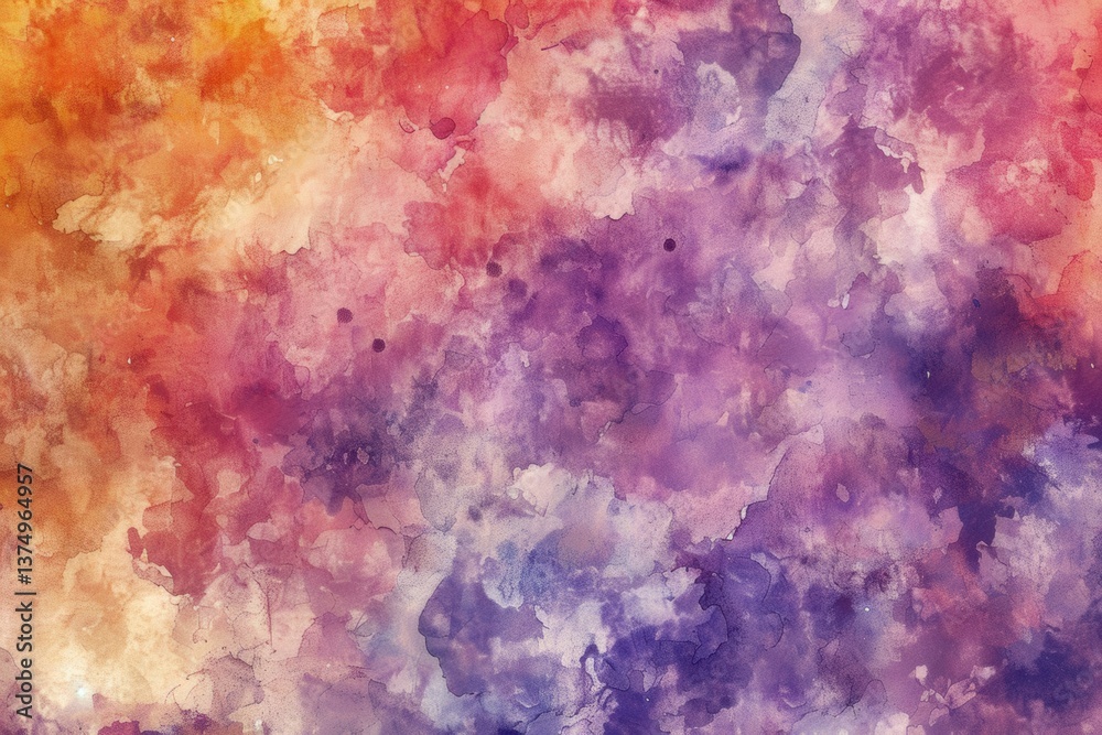 Vibrant Abstract Watercolor Background in Warm and Cool Tones Vibrant Abstract Watercolor Background in Warm and Cool Tones