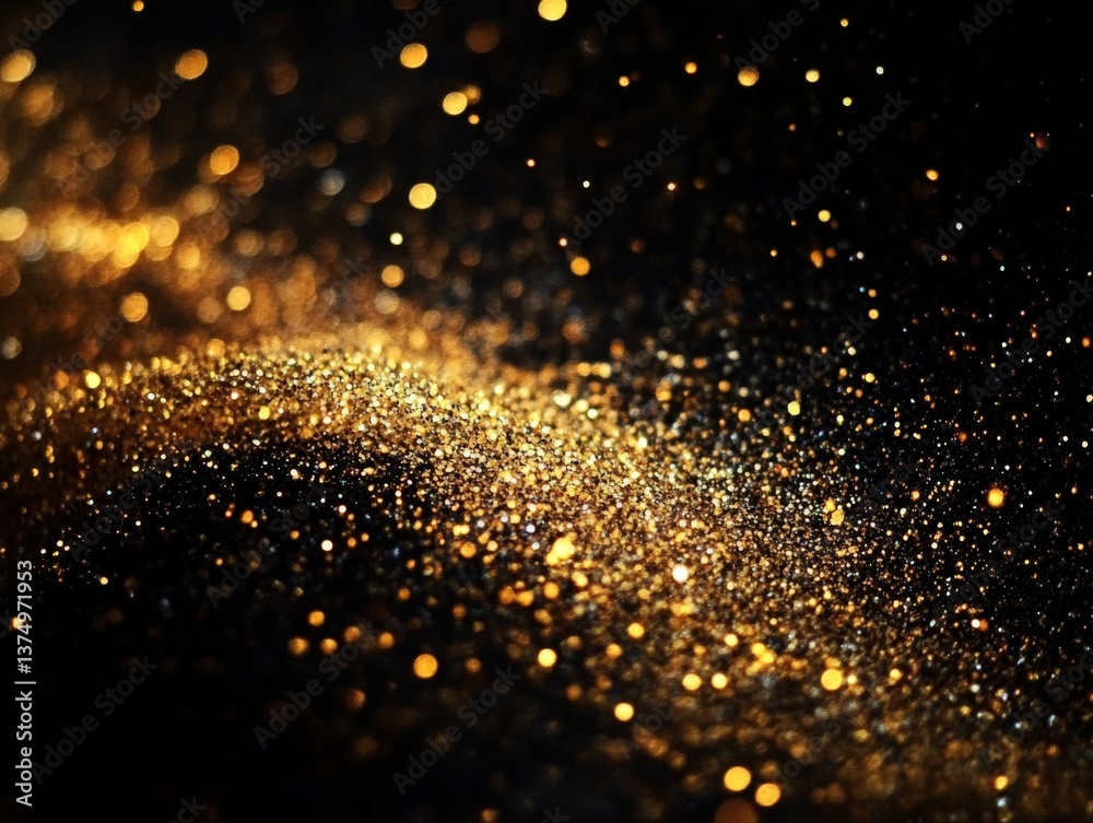 Fototapeta premium Golden Sparkle Abstract Background