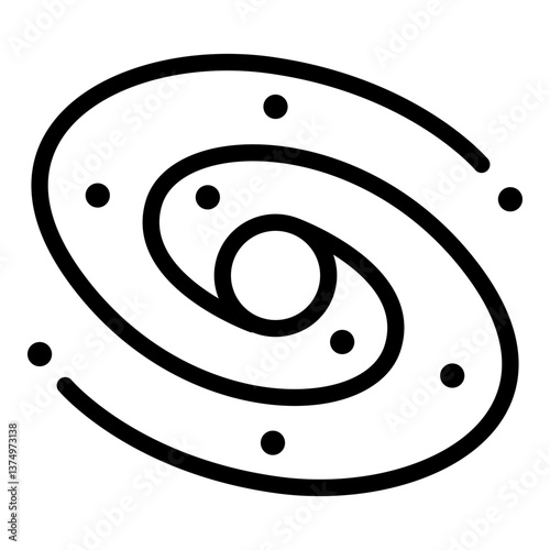 Universe icon. Vector line icon
